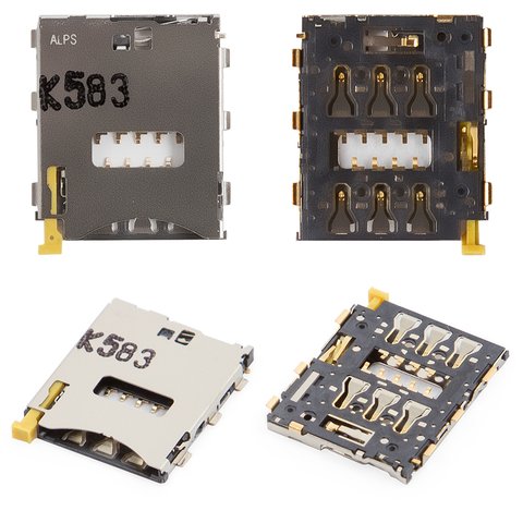 Коннектор SIM карты для Sony D5803 Xperia Z3 Compact Mini, D5833 Xperia Z3 Compact Mini, D6603 Xperia Z3, D6633 Xperia Z3 DS, D6643 Xperia Z3, D6653 Xperia Z3, E5803 Xperia Z5 Compact Mini, E5823 Xperia Z5 Compact