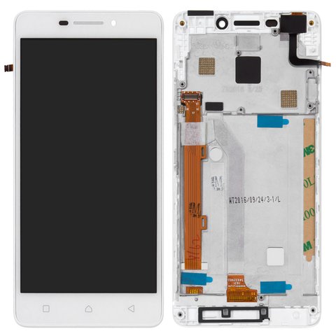 Дисплей для Lenovo Vibe P1m, белый, с рамкой