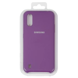 Чохол для Samsung A015 Galaxy A01, фіолетовий, Original Soft Case, силікон, grape 43 