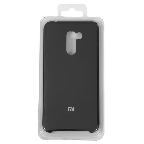 Чехол для Xiaomi Pocophone F1, черный, Original Soft Case, силикон, black 18 , M1805E10A