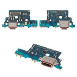 Шлейф для Samsung G988 Galaxy S20 Ultra, конектора зарядки, з мікрофоном, Original (PRC), плата зарядки, USB тип-C