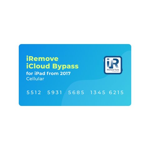 iRemove iCloud Bypass for iPad 2017 2019 Cellular  [WITH SIGNAL]