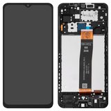 Дисплей для Samsung A127 Galaxy A12 Nacho, чорний, з рамкою, Original (PRC), BV065WBM-L0A-8K02_R0.0/HL6127JX-L0A-8K02_R0.0