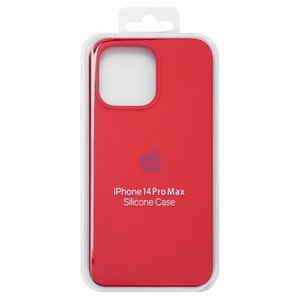 Чохол для iPhone 14 Pro Max, червоний, Original Soft Case, силікон, red 14  full side