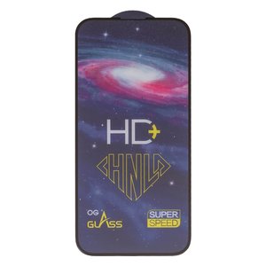 Захисне скло HD+ для Apple iPhone 15 Pro Max, 0,33 мм 9H, сумісне з чохлом, Full Glue, чорний