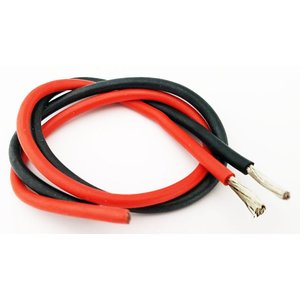 Провод в силиконовой изоляции 9AWG, 6,53 мм², 1 м, красный, UL3135