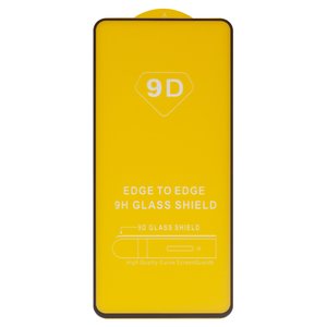 Защитное стекло для Xiaomi Redmi Note 10 Pro, совместимо с чехлом, Full Glue, без упаковки , черный, cлой клея нанесен по всей поверхности
