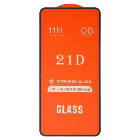 Захисне скло для Xiaomi Redmi 10X 4G, Redmi Note 9, сумісне з чохлом, Full Glue, без упаковки , чорний, шар клею нанесений по всій поверхні