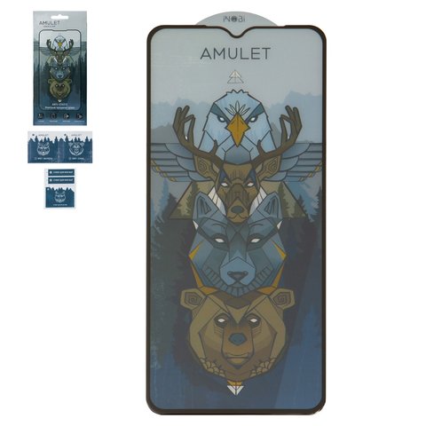 Захисне скло iNobi Amulet для ZTE Blade A34, Blade A54, Blade A73 4G, Full Glue, Anti Static, чорний