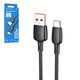 USB кабель Borofone BX93, USB тип-C, USB тип-A, 100 см, 100 Вт, 6 А, черный, #6941991103179