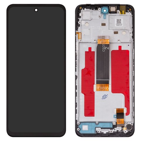 Дисплей для Xiaomi Poco M6 Pro 5G, Redmi 12, черный, с рамкой, Box 