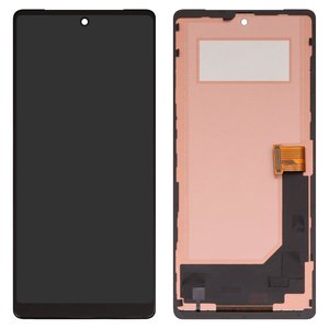 Дисплей для Google Pixel 7, чорний, з рамкою, Сopy, TFT , GVU6C, GQML3