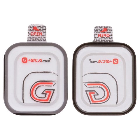 Скло корпуса G+OCA PRO для Apple Watch 10 42mm, з ОСА плівкою, чорне
