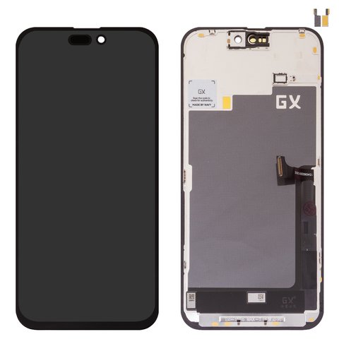 Дисплей для iPhone 15 Pro Max, черный, с рамкой, Copy, TFT , GX In Cell
