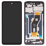 Дисплей для Tecno Spark 20C (BG7), черный, с рамкой, High Copy, FPC6615