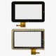 Cristal táctil puede usarse con China-Tablet PC 7"; Rainbow Six Liunx T06; Onda Vi10, negro, 119 mm, 12 pin, 191 mm, capacitivo, 7", #PINGBO PB70DR7013G-R1