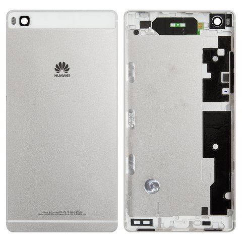 Housing Back Cover compatible with Huawei P8 GRA L09 , white, golden 