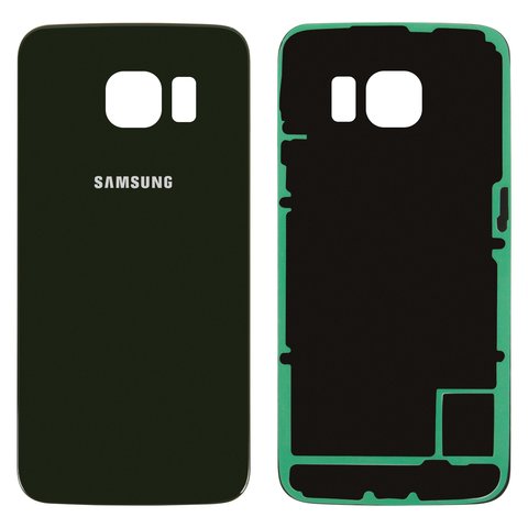 Panel trasero de carcasa puede usarse con Samsung G925F Galaxy S6 EDGE, verde, esmeralda, 2.5D, Original PRC 