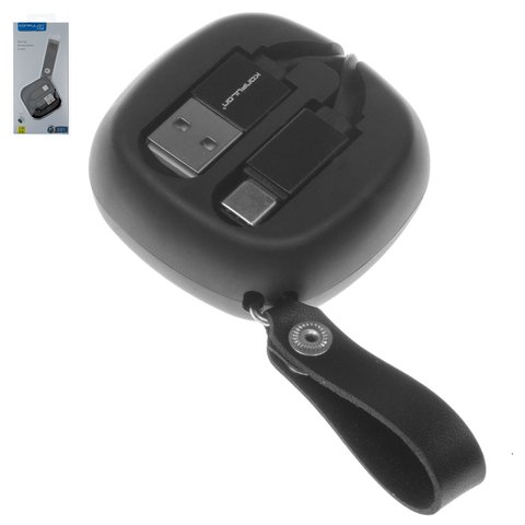 USB Cable Konfulon S81, USB type A, USB type C, 100 cm, 2 A, black 