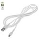 Cable USB Hoco X20, USB tipo-A, micro USB tipo-B, 200 cm, 2.4 A, blanco, #6957531068891