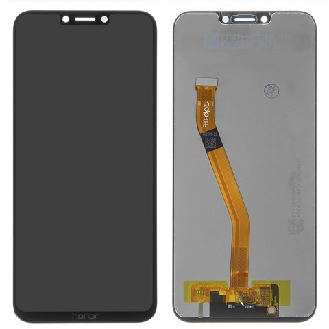 Pantalla LCD puede usarse con Huawei Honor Play, negro, Logo Honor, sin marco, Self welded OEM