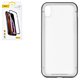 Case Baseus compatible with iPhone XR, (silver, transparent, metalic, magnetic) #WIAPIPH61-CS0S
