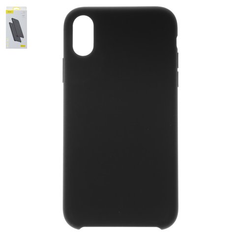 Case Baseus compatible with Apple iPhone XR, black, Silk Touch  #WIAPIPH61 ASL01
