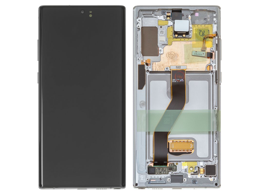 Original Samsung Galaxy Note 10 plus n975f pantalla LCD táctil aura plata 