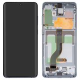 Дисплей для Samsung G985 Galaxy S20 Plus, G986 Galaxy S20 Plus 5G, синий, с рамкой, Original (PRC), aura blue