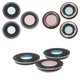Camera Lens compatible with iPhone 12 Pro, (black, with frames, set 3 pcs.)