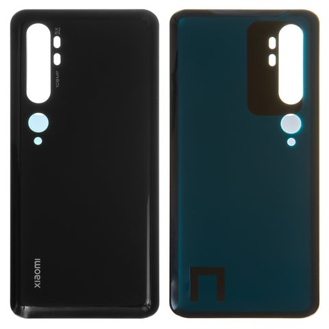 Housing Back Cover compatible with Xiaomi Mi Note 10, Mi Note 10 Pro, black, M1910F4G, M1910F4S 