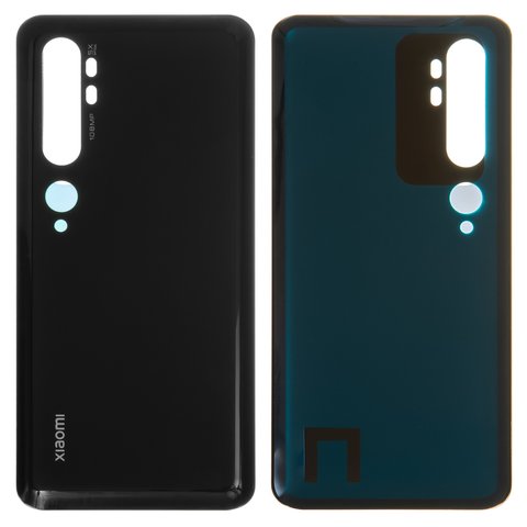 Panel trasero de carcasa puede usarse con Xiaomi Mi Note 10, Mi Note 10 Pro, negra, M1910F4G, M1910F4S