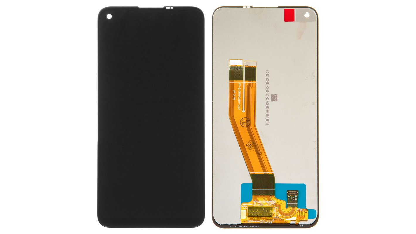 LCD compatible with Samsung A115 Galaxy A11, M115 Galaxy M11, (black,  without frame, original (change glass) ) - All Spares