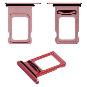 Sujetador de tarjeta SIM puede usarse con iPhone 11, rojo, double SIM