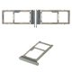 SIM Card Holder compatible with Samsung G960F Galaxy S9, (gray, with MMC holder, dual SIM)