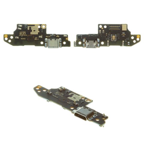 Flat Cable compatible with Xiaomi Poco C3, Redmi 10A, Redmi 9A, Redmi 9AT, Redmi 9C, charge connector, with microphone, with components, Original PRC , charging board, M2006C3LG, M2006C3LI, M2006C3LC 