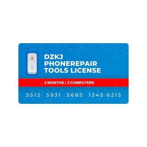 Licencia DZKJ PhoneRepair Tools 3 meses 3 ordenadores 