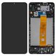 LCD compatible with Samsung A125F Galaxy A12, (black, with frame, Original (PRC), A022F V0.1 1540417300)