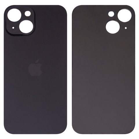 Housing Back Cover compatible with iPhone 15, black, no need to remove the camera glass, HC, big hole 
