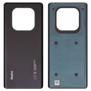 Panel trasero de carcasa puede usarse con Xiaomi Redmi Note 14 Pro 4G, negra, midnight black