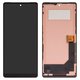 LCD compatible with Google Pixel 7, (black, with frame, Copy, (TFT), GVU6C, GQML3)