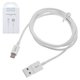 USB дата-кабель Hoco X23, USB тип-A, micro-USB тип-B, 100 см, 2 А, белый