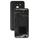 Housing Back Cover compatible with Samsung J600F Galaxy J6, (black)