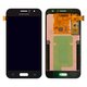 LCD compatible with Samsung J120 Galaxy J1 (2016), (black, without frame, Original (PRC), original glass)