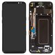 LCD compatible with Samsung G955 Galaxy S8 Plus, (black, with frame, Original (PRC), midnight Black, original glass)