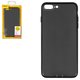 Case Baseus compatible with Apple iPhone 7 Plus, iPhone 8 Plus, (black, matt, silicone) #ARAPIPH7P-A01