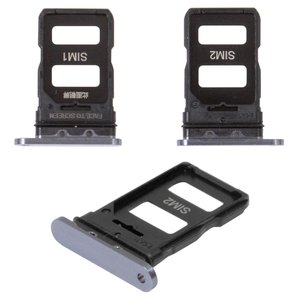 SIM Card Holder compatible with Xiaomi Mi 11, gray, midnight gray 