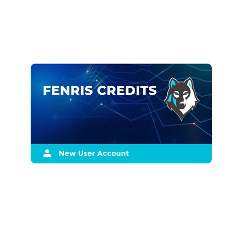 Fenris Credits New User Account with 25 credits 