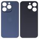 Housing Back Cover compatible with iPhone 15 Pro, (dark blue, no need to remove the camera glass, HC, big hole)