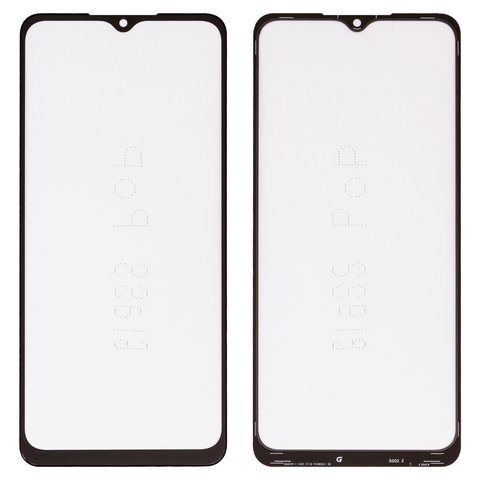 Housing Glass G+OCA PRO compatible with Samsung A047 Galaxy A04s, A136 Galaxy A13 5G, with OCA film, black 